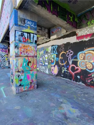 Vienna graffiti wall